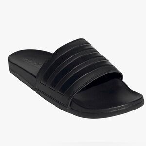 Adidas Black Striped Slides